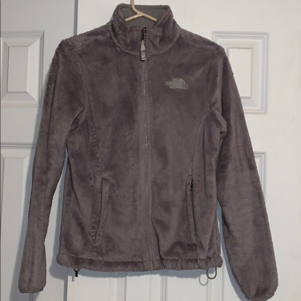 Grey Fuzzy Northface - image 1